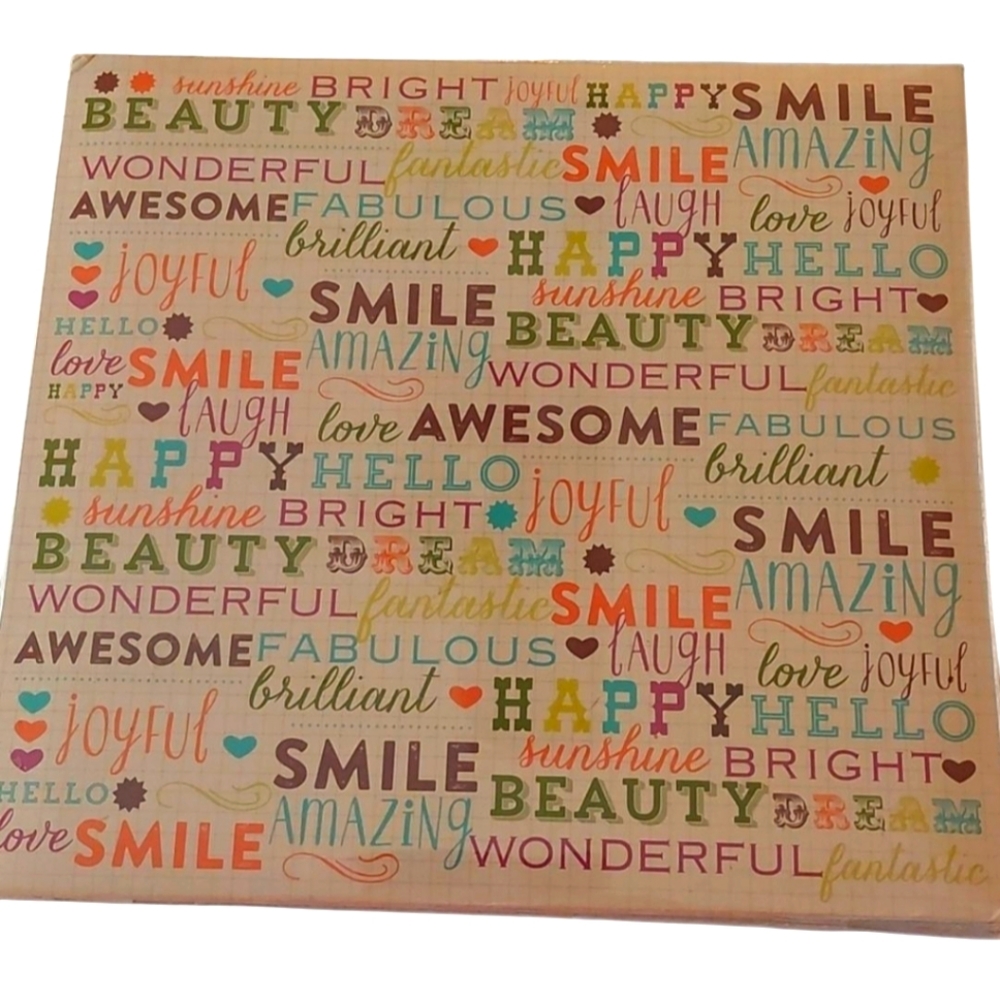 Keepsake Scrapbook with Inserts NEW Positivity
